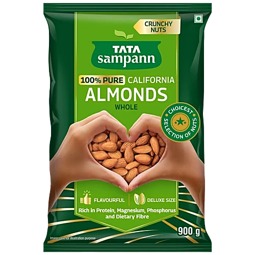 Tata Sampann 100% Pure California Almonds Whole, 900 g